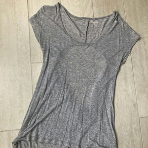 **2 FOR $8** MUDD Gray open back/drape tee. SZ M
